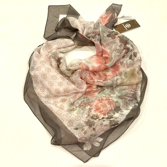 Giani Bernini Accessories - Giani Bernini | Pink & Gray Floral Scarf